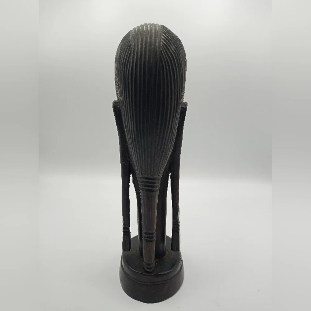 Vintage hand carved African tribal statue - Picture 3 of 8